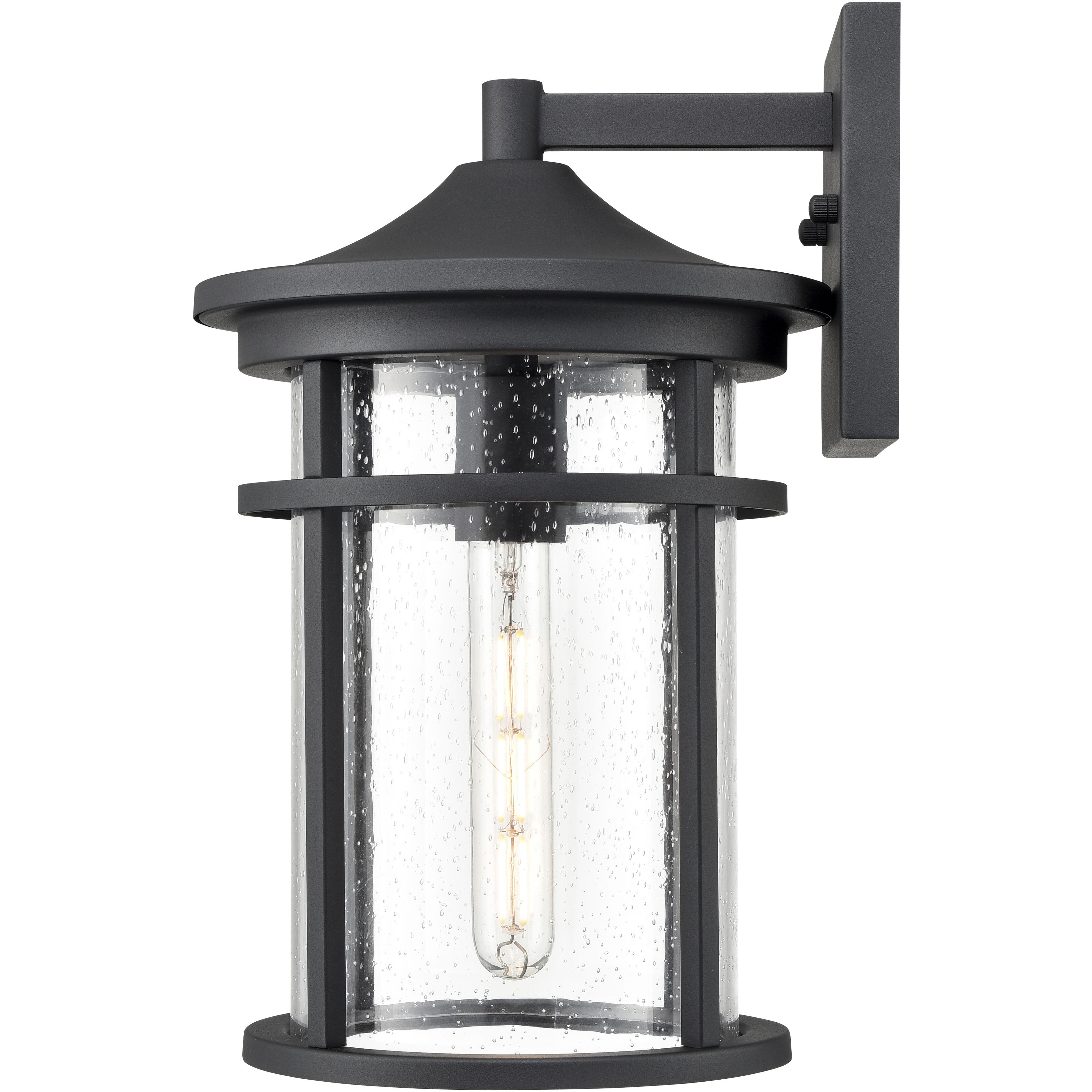 Namath 1 Light 14.5 inch Textured Black Outdoor Wall Sconce